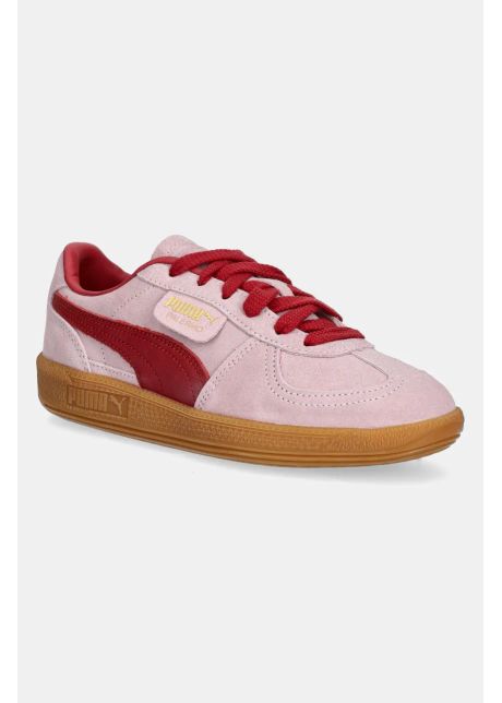 Puma sneakers din piele intoars palermo cobalt glaze culoarea roz 396463