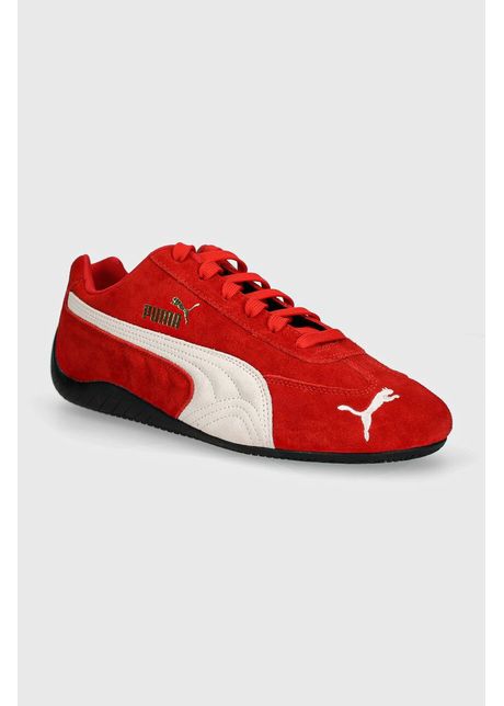 Puma sneakers din piele intoars speedcat og culoarea rosu 398846