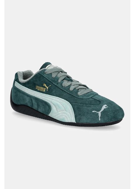 Puma sneakers din piele intoars speedcat the neverworn v culoarea verde 401532