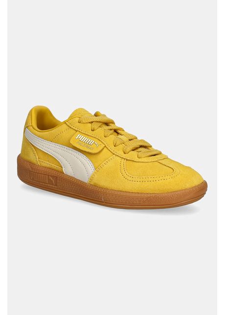 Puma sneakers din piele ntoars palermo cobalt glaze culoarea galben 396463