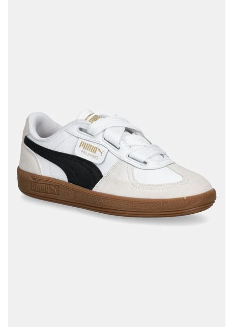 Puma sneakers din piele palermo wide lace sd culoarea alb 402109