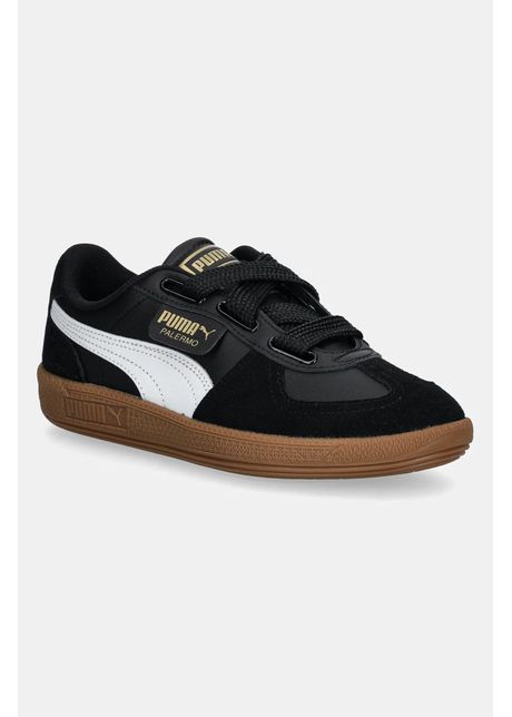 Puma sneakers din piele palermo wide lace sd culoarea negru 402109