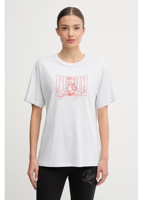 Puma tricou din bumbac culoarea gri, 633384