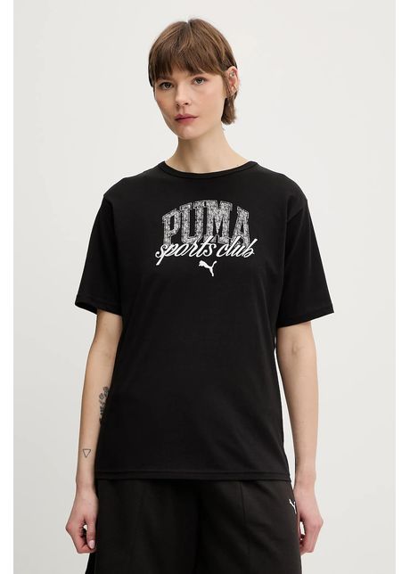 Puma tricou din bumbac culoarea negru 685031