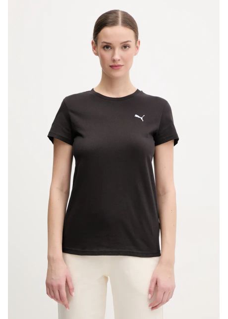 Puma tricou din bumbac femei culoarea negru 682374