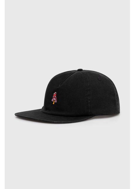 Quiksilver apc de baseball din bumbac culoarea negru modelator