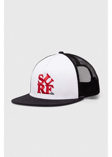 Quiksilver sapca culoarea alb cu imprimeu