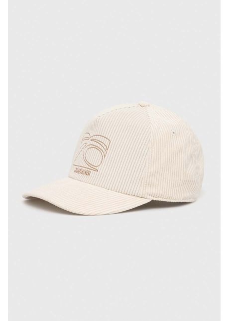Quiksilver sapca culoarea bej cu imprimeu