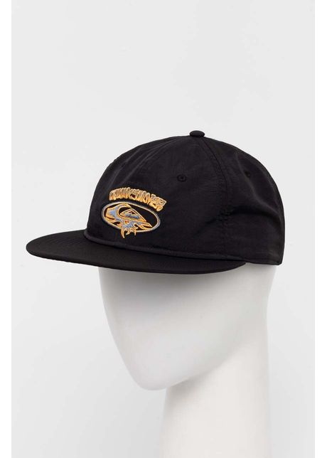 Quiksilver sapca culoarea negru cu imprimeu