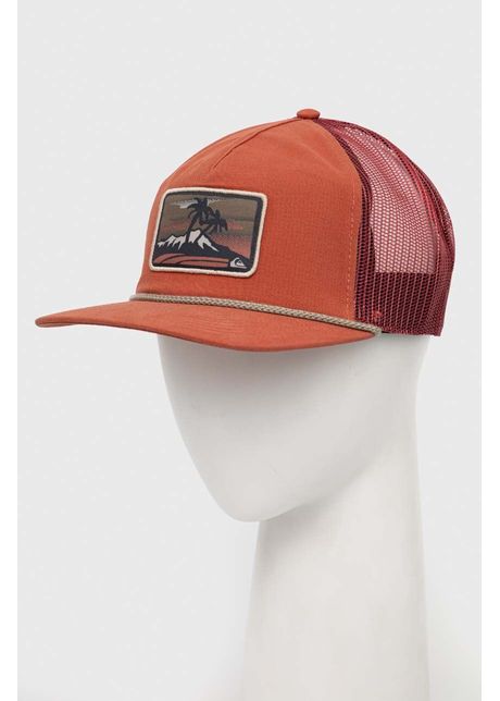 Quiksilver sapca culoarea rosu cu imprimeu