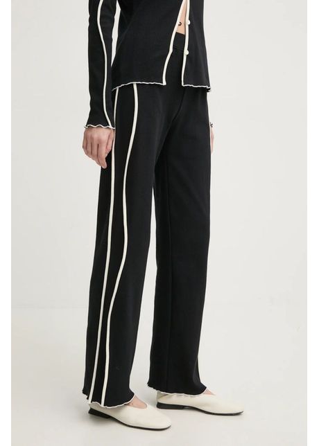 R sum pantaloni de trening ciarars culoarea negru neted 222331213
