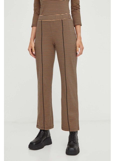 R sum pantaloni tracy femei culoarea maro modelator