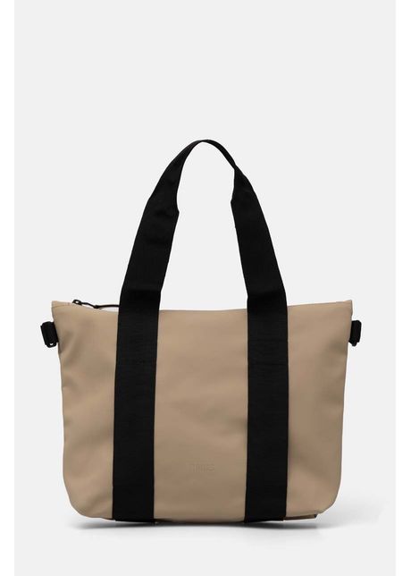 Rains geanta tote bag micro w3 culoarea bej 14180 24