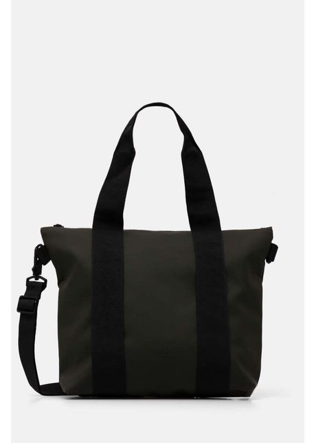 Rains geanta tote bag micro w3 culoarea verde 14180 03