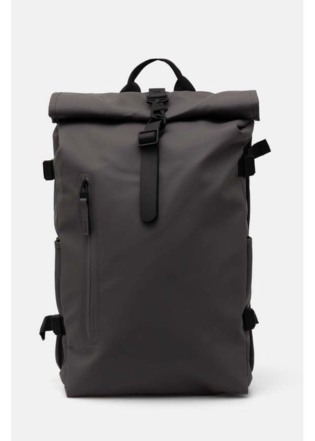 Rains rucsac rolltop rucksack large w3 culoarea gri mare neted 14590 13