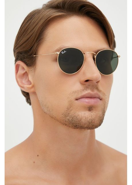 Ray ban ochelari barbati culoarea auriu