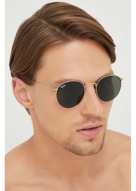 Ray ban ochelari de soare b rba i culoarea auriu