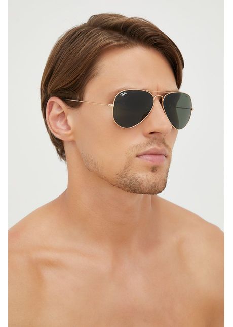 Ray ban ochelari de soare b rba i culoarea auriu