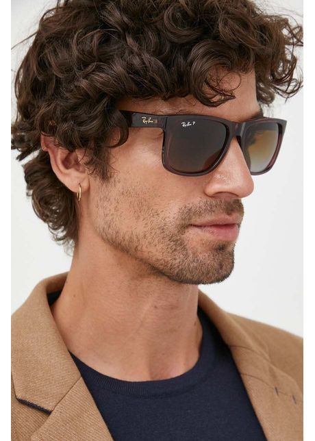 Ray ban ochelari de soare barbati culoarea maro