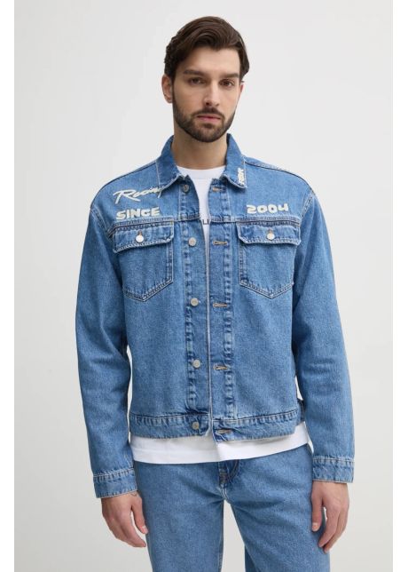 Red bull racing x pepe jeans geaca jeans printed race jacket barbati de tranzitie oversize rm400019r17