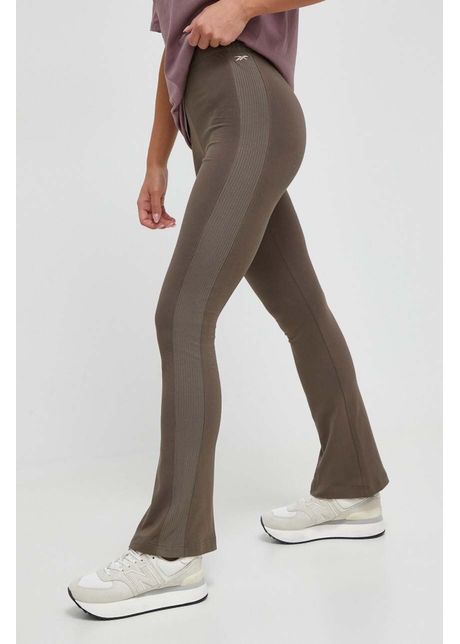 Reebok classic colanti femei culoarea maro neted
