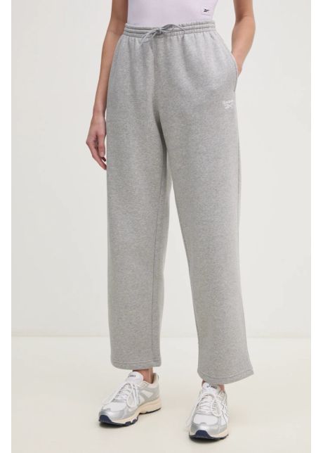Reebok classic pantaloni de trening culoarea gri melanj 100205967