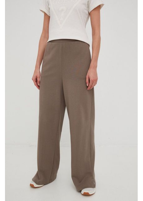 Reebok classic pantaloni de trening din bumbac femei culoarea gri neted