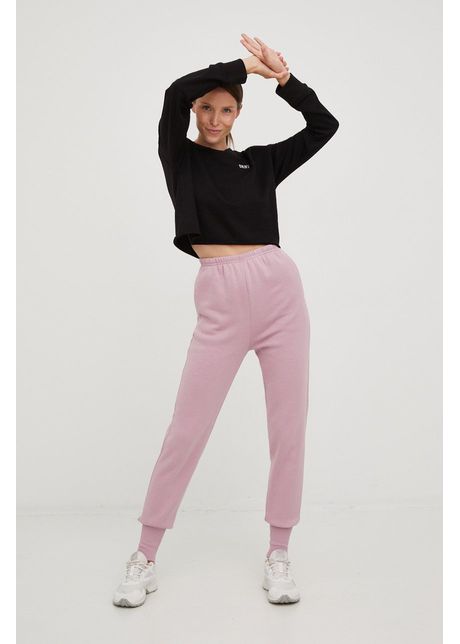 Reebok classic pantaloni de trening femei culoarea roz neted