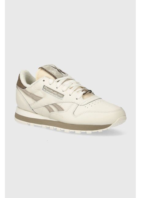 Reebok classic sneakers din piele classic leather culoarea bej 100074360