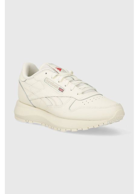 Reebok classic sneakers din piele classic leather culoarea bej
