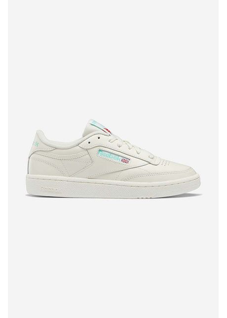 Reebok classic sneakers din piele club c 85 hq0947 culoarea bej hq0947 cream