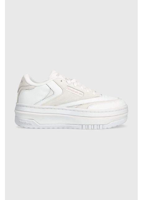 Reebok classic sneakers din piele club c culoarea alb