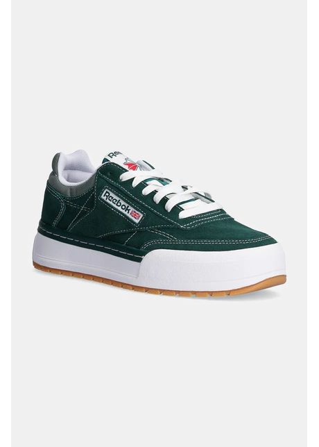 Reebok classic sneakers din piele intoars club c megacourt culoarea verde 100201245