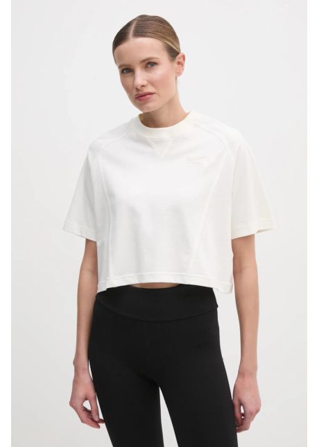 Reebok classic tricou din bumbac femei culoarea bej 100214091