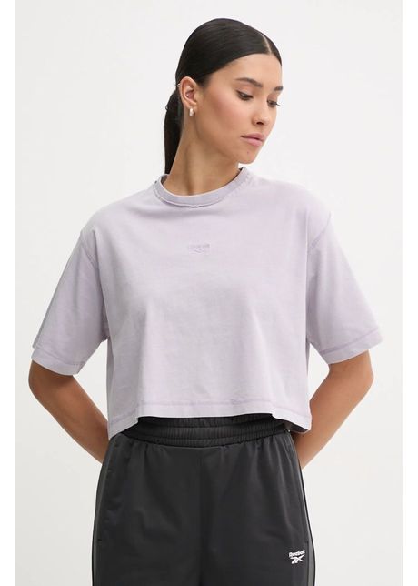Reebok classic tricou din bumbac femei culoarea violet 100205891