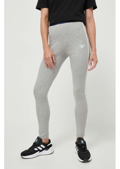 Reebok colanti femei culoarea gri melanj