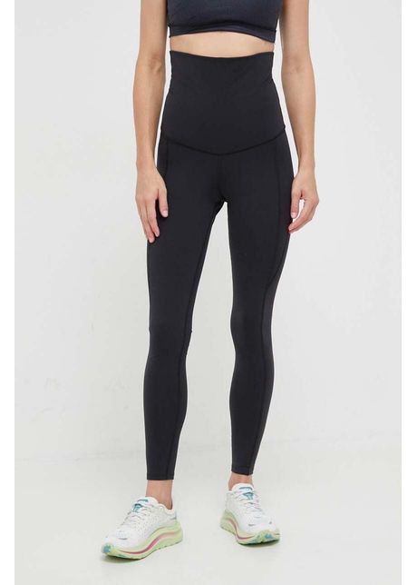 Reebok jambiere de antrenament de maternitate lux culoarea negru neted