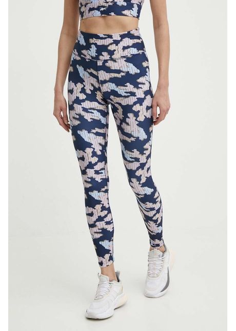 Reebok leggins de antrenament id train culoarea albastru marin modelator 100076266