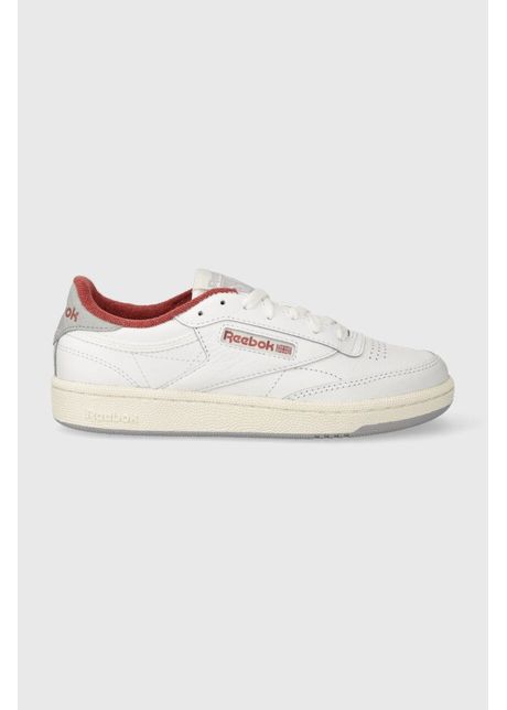 Reebok sneakers din piele club c 85 culoarea alb
