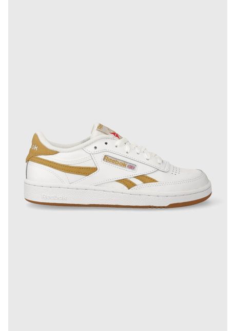 Reebok sneakers din piele club c revenge culoarea alb