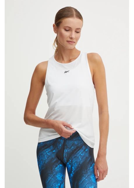 Reebok top de antrenament chill athletic culoarea alb 100205694