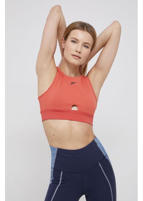 Reebok top de antrenament h56395 culoarea portocaliu