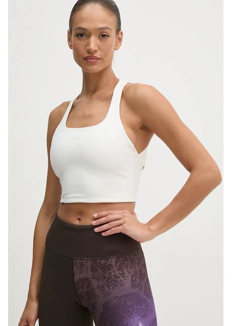 Reebok top de antrenament lux collection culoarea bej 100205821