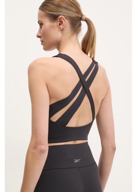 Reebok top de antrenament lux collection culoarea negru 100221291
