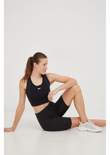 Reebok top de antrenament lux perform culoarea negru
