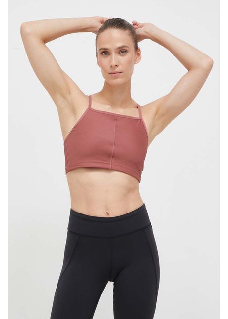 Reebok top de yoga culoarea roz