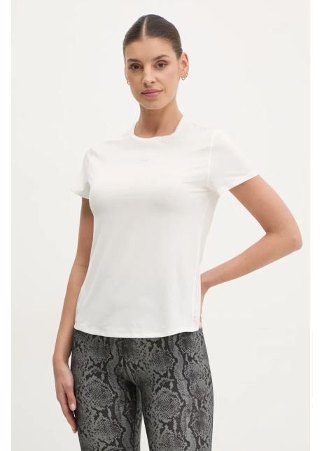 Reebok tricou athletic femei culoarea bej 100214671