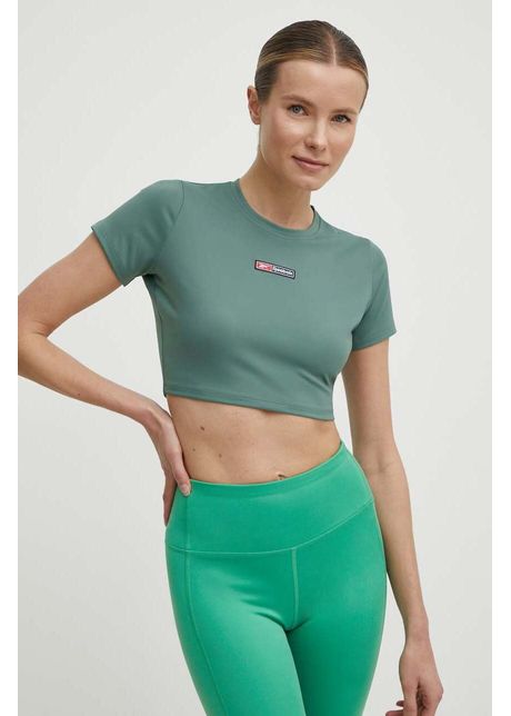 Reebok tricou de antrenament lux bold culoarea verde 100076117