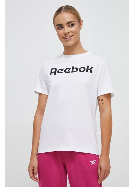Reebok tricou din bumbac culoarea alb