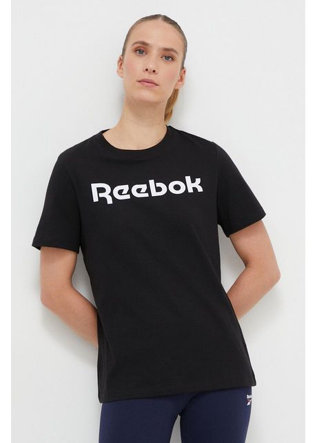 Reebok tricou din bumbac culoarea negru